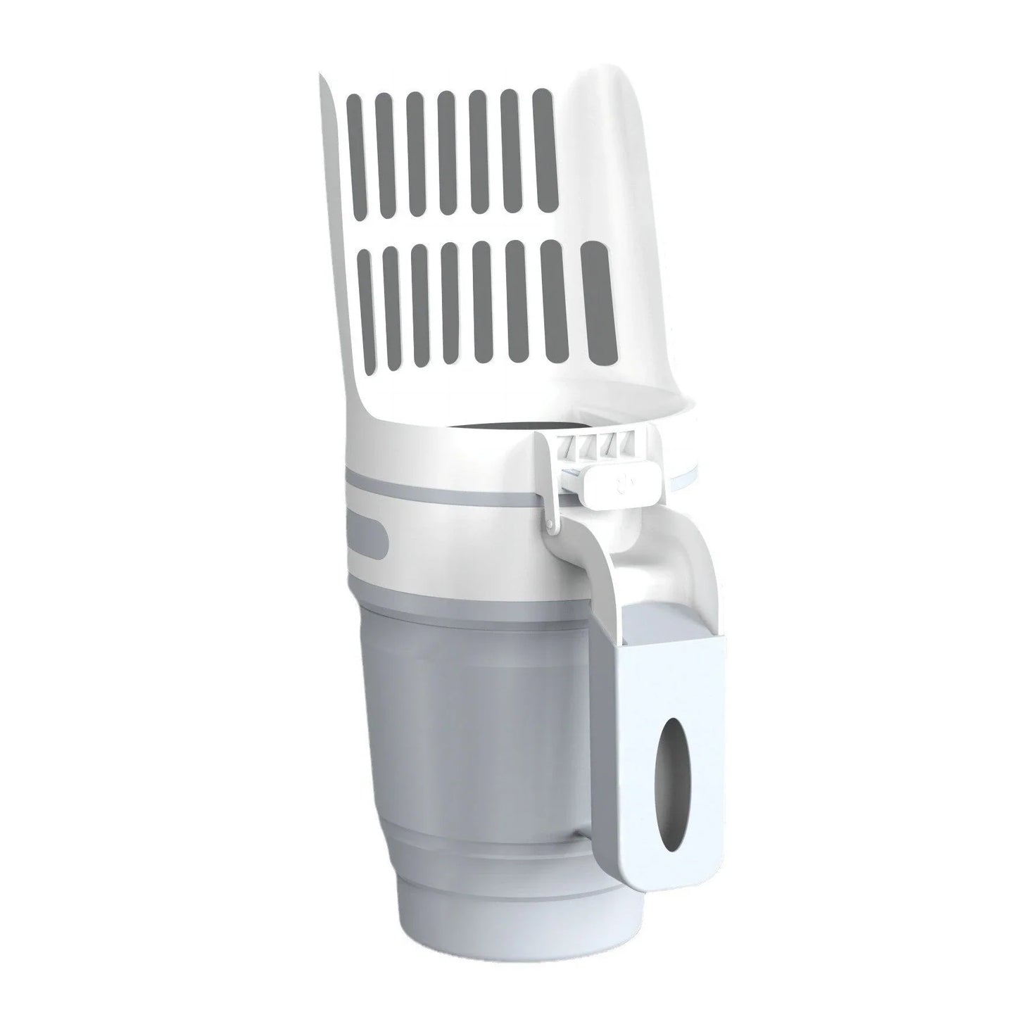 Efficient cat litter scoop with self-cleaning waste bin and refill bags for easy and hassle-free litter box maintenance