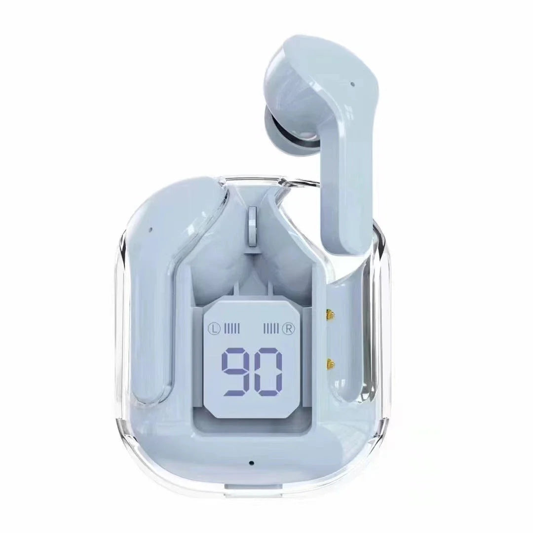 Wireless Bluetooth Earbuds with Digital Display, Noise Reduction, and Long Battery Life