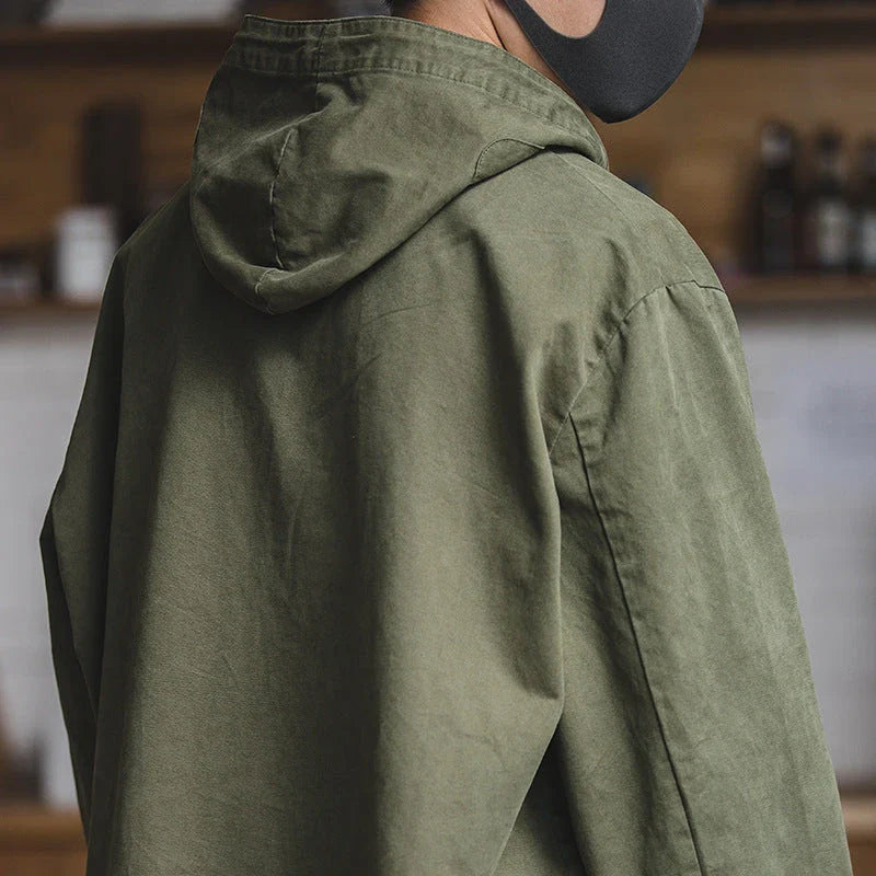 Versatile Military-Inspired Windbreaker Jacket for Men