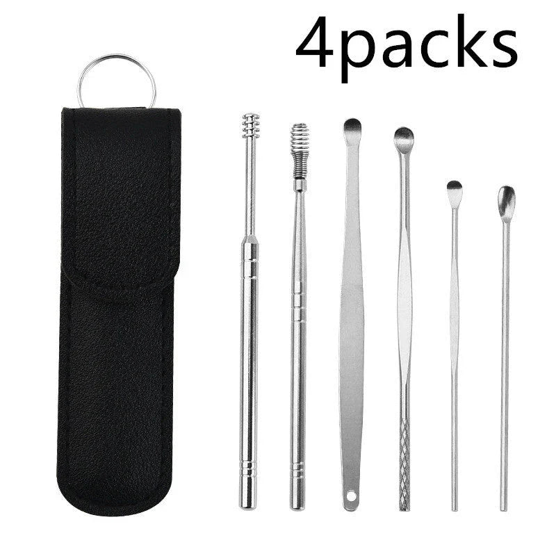 Premium Stainless Steel Ear Cleaner with Spiral Design for Comfortable and Effective Earwax Removal