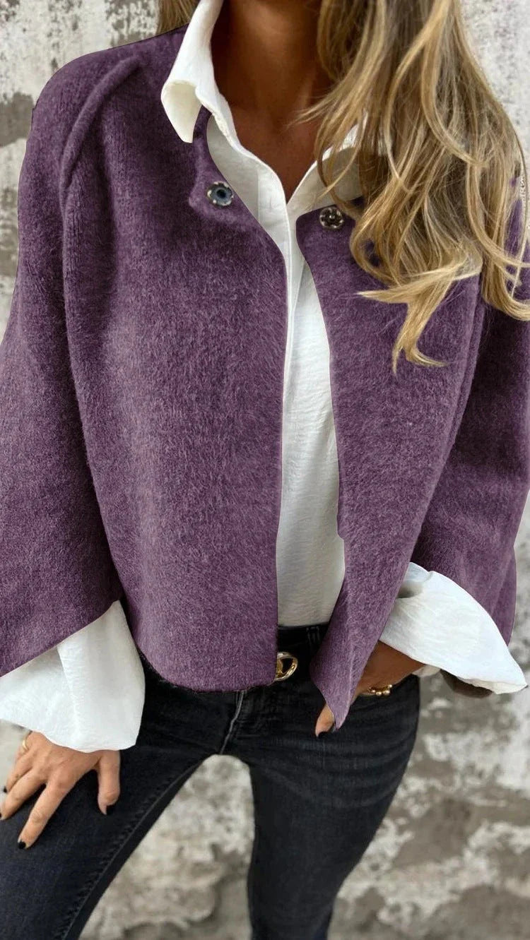Premium batwing sleeve cardigan in a range of autumnal colours