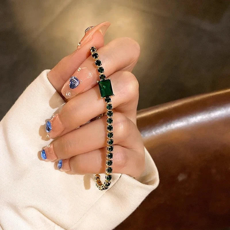 Elegant Zircon Geometric Bracelet for Women in various colours