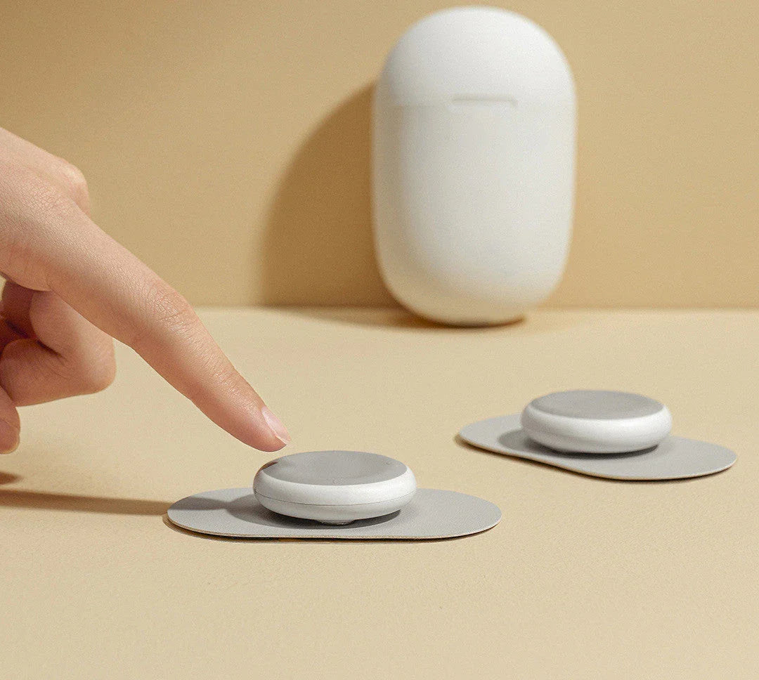 Portable cordless neck massager with low-frequency pulse technology for personalized muscle tension relief and stress management