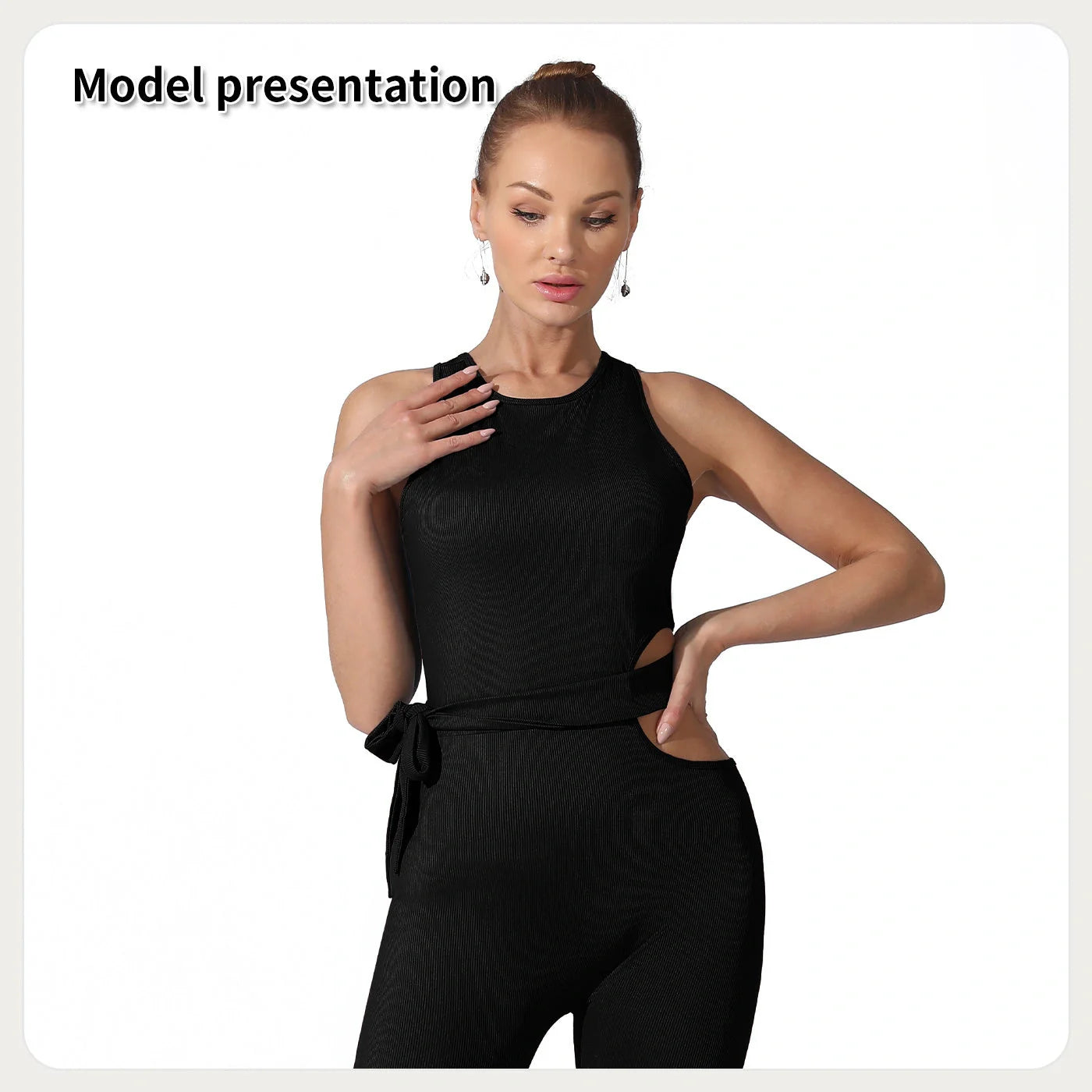 Stylish women's polyester jumpsuit in various colours and sizes for ultimate comfort and fashion.