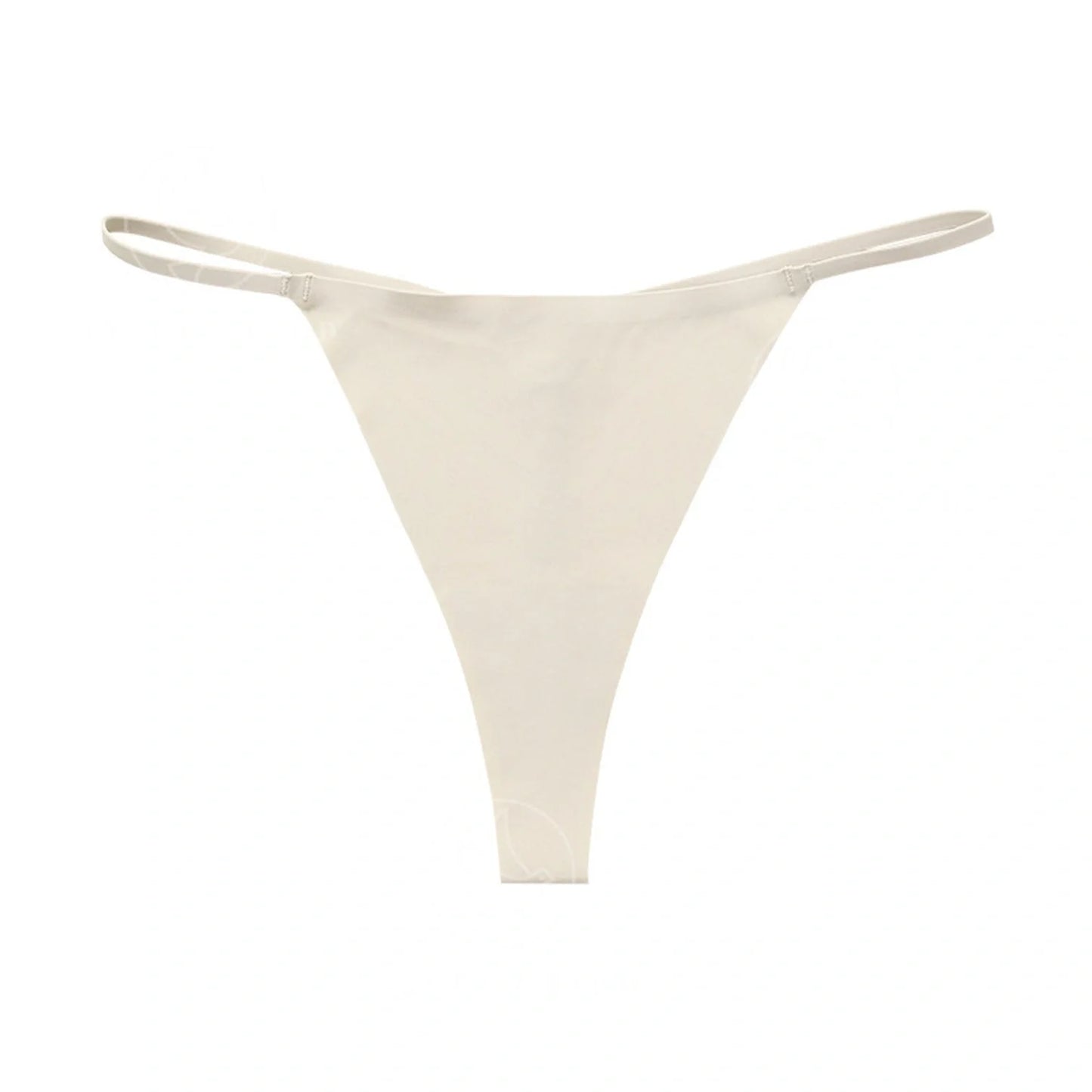 A set of seamless stretch hipster briefs in assorted neutral tones, featuring a low-rise waistline and t-back design for a smooth, flattering look.
