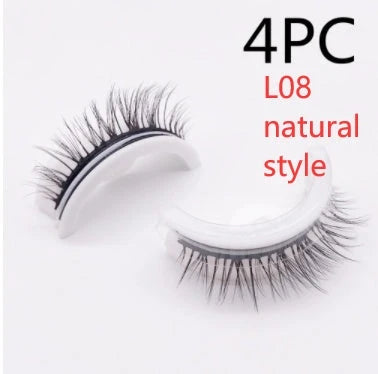 Glamorous 3D mink-inspired false eyelashes in various styles and packaging