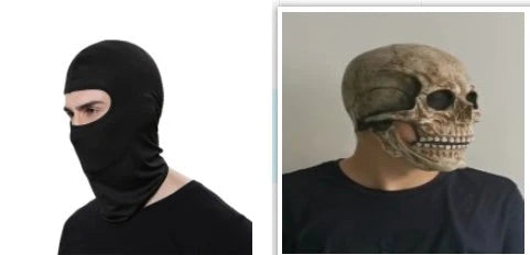 Lifelike 3D skull mask with movable jaw, perfect for Halloween costumes and cosplay events