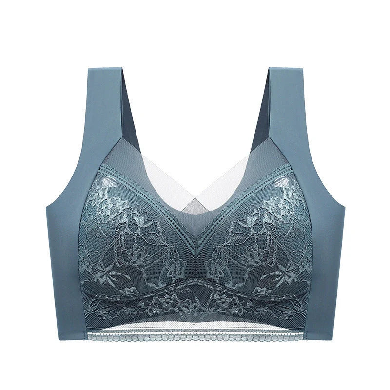 Ladies' Summer Ice Silk Seamless Bras in various colors and sizes
