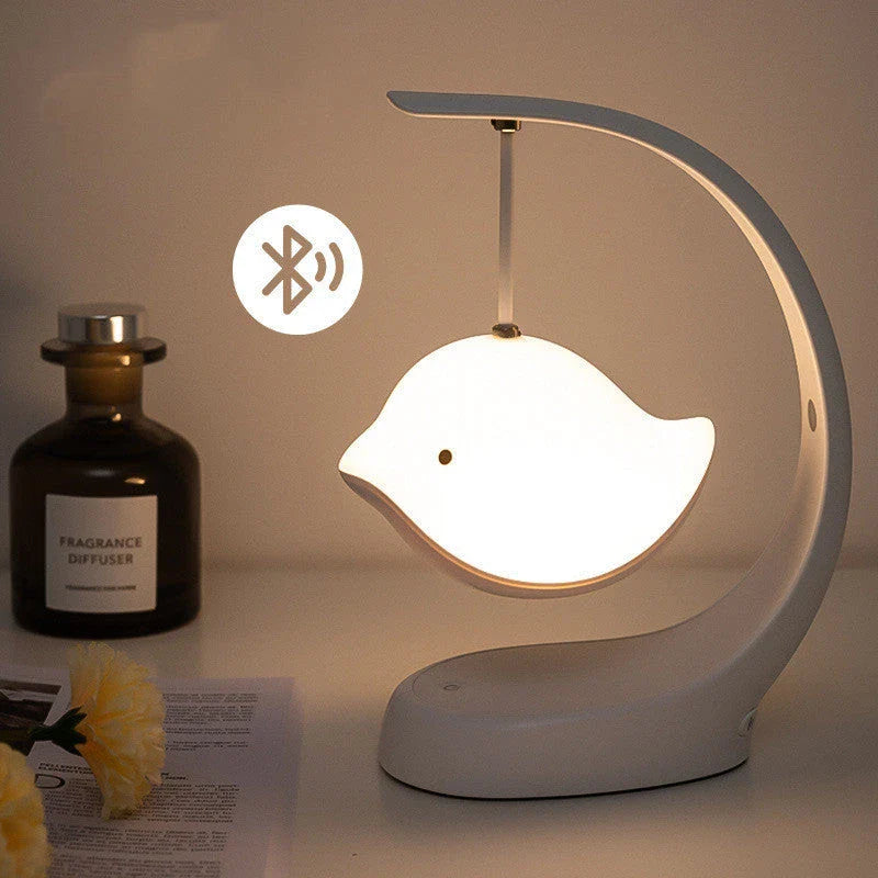 Multifunctional soft glow lamp with adjustable brightness and color settings, designed for soothing baby sleep and stylish home decor