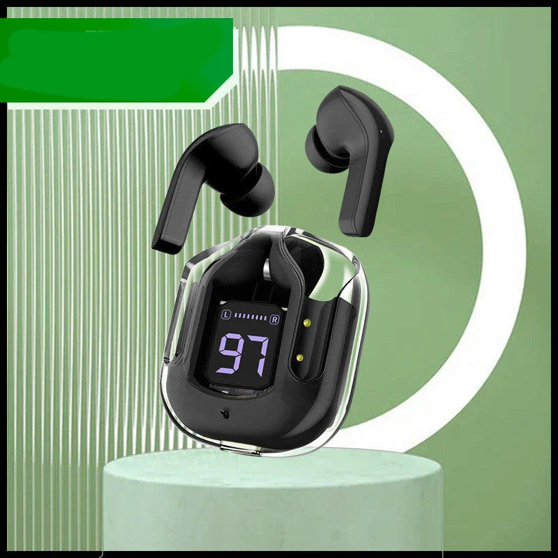 Wireless Bluetooth Earbuds with Digital Display, Noise Reduction, and Long Battery Life