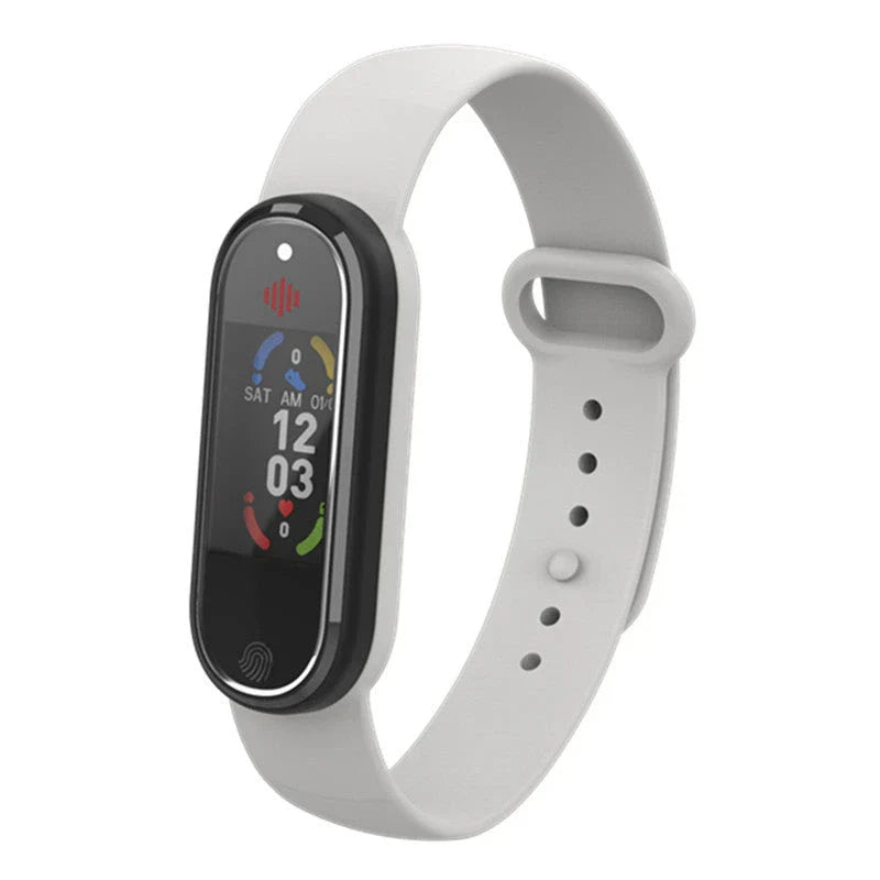 Portable ultrasonic mosquito repellent bracelet in black and white colors, featuring sleek design and USB charging capabilities.