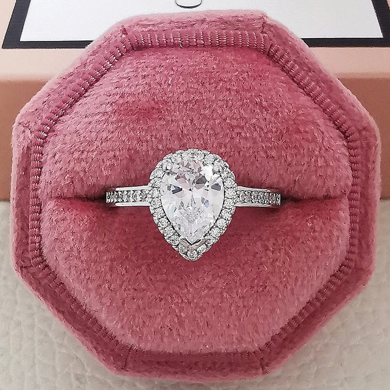 Stunning multicolor charm rings made with high-quality cubic zirconia stones in a captivating geometric design