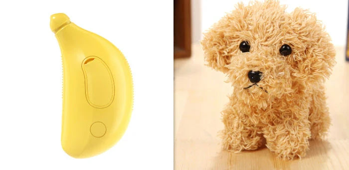 A versatile 3-in-1 pet grooming brush with steamy massage and hair removal features, perfect for cats and dogs.