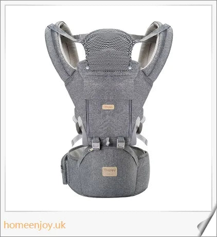 Ergonomic baby carrier made with soft, breathable cotton for comfortable, secure babywearing