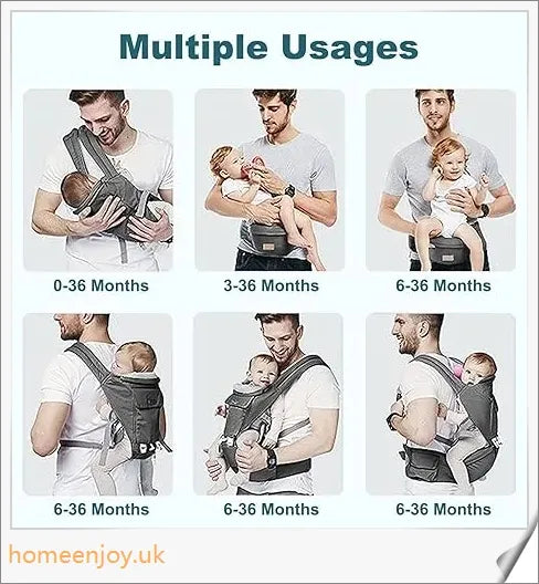 Ergonomic baby carrier made with soft, breathable cotton for comfortable, secure babywearing