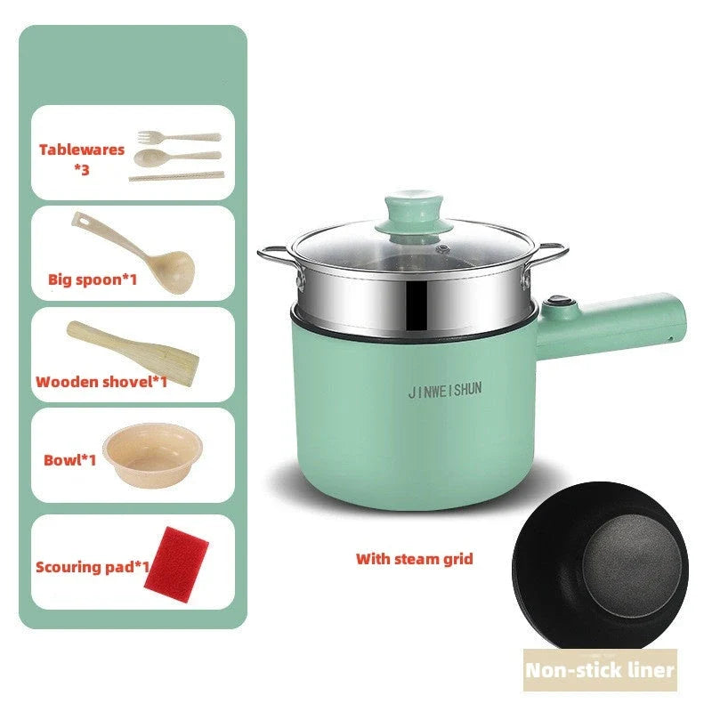 Versatile Electric Hot Pot with Stainless Steel Construction and Nonstick Interior