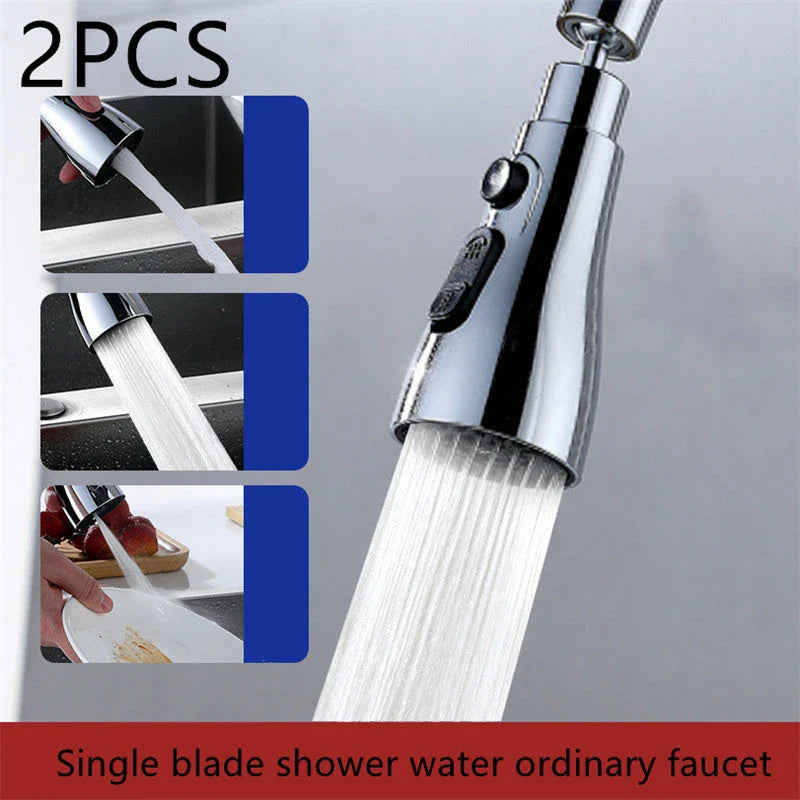 Versatile Pressurized Faucet Sprayer with 360-degree rotation, anti-splash, and water-saving features