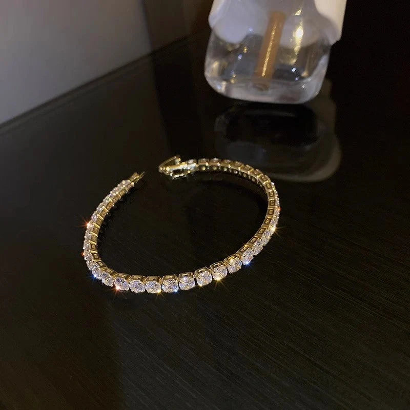 Elegant Zircon Geometric Bracelet for Women in various colours