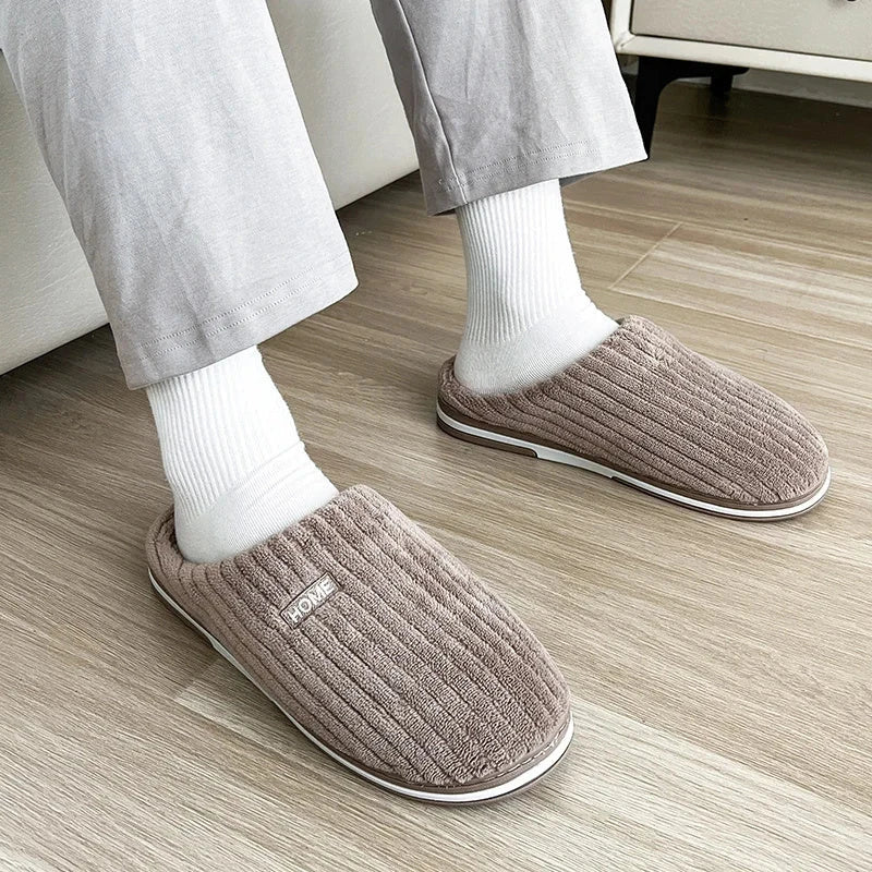 Cozy cotton slippers in various vibrant colors for comfortable indoor wear