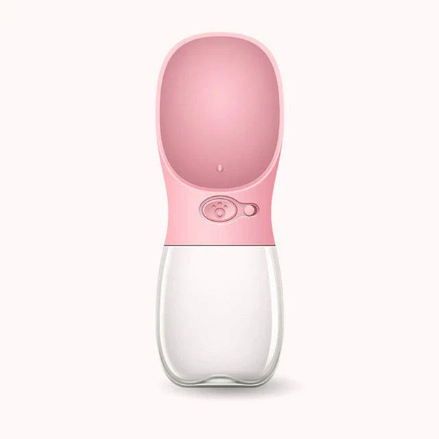 Durable, leak-proof pet water bottle with one-touch button for easy, mess-free hydration on the go