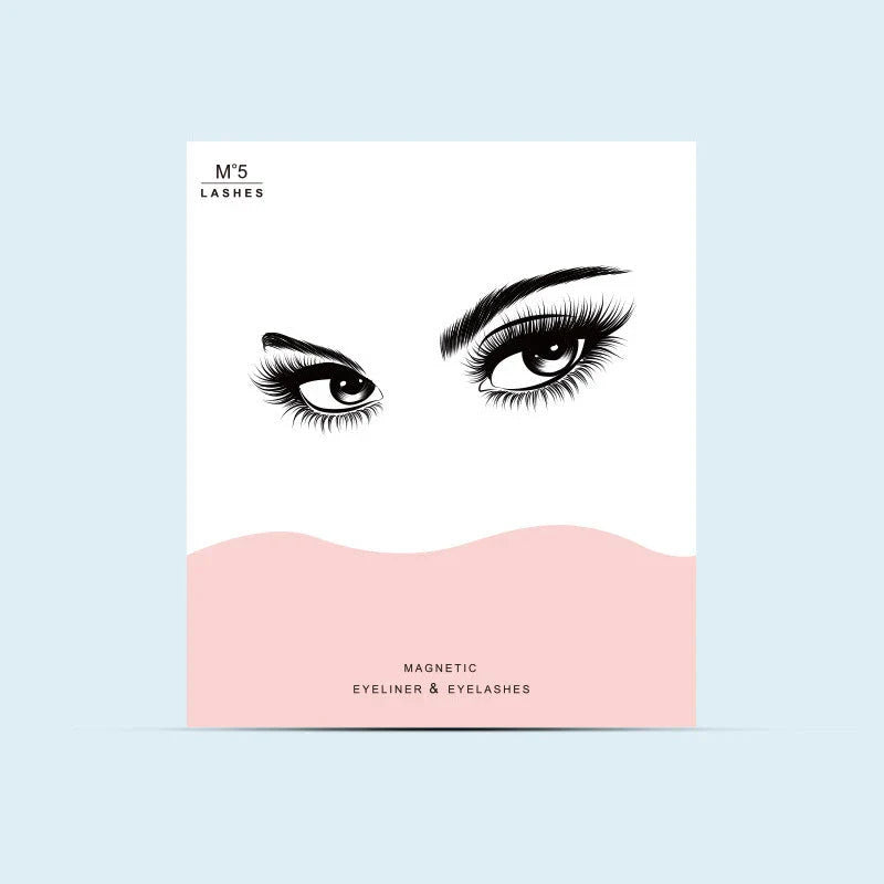 Magnetic Lash and Eyeliner Set with Premium Faux Mink Lashes, Magnetic Eyeliner, and Applicator Tools
