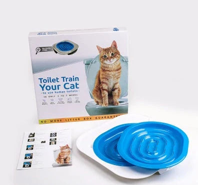 A modern, durable cat toilet trainer with a sleek design that makes potty training your feline friend easy and mess-free.