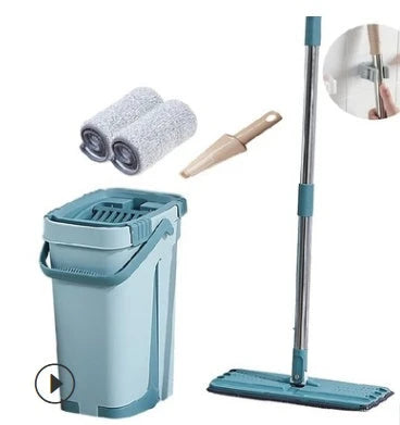 Versatile wooden floor mop with 360-degree design, microfiber head, and high-strength materials for effortless cleaning