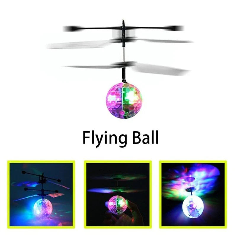 A mesmerizing LED-powered levitating ball that uses infrared technology to effortlessly float and dance, creating a captivating visual display.