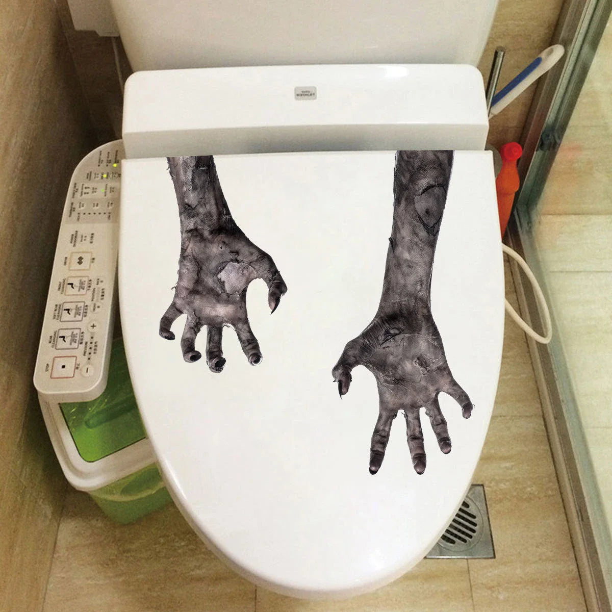 Spooky ghostly hand wall decal for Halloween home decor