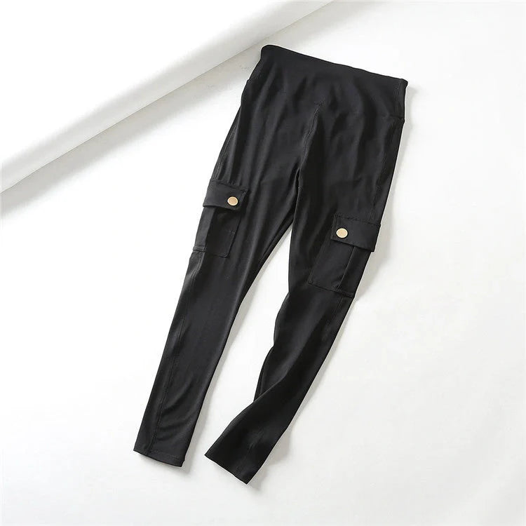 Slim fit high-elastic cotton gym pants in various colours
