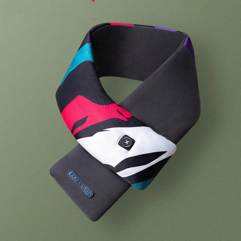 Cozy Heated Scarf with Graphene and DuPont Cotton Construction, Hands-Free Heating, and Adjustable Temperature Settings