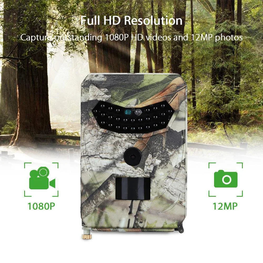 20MP Wildlife Trail Camera with Night Vision, Rapid Trigger, and Long Battery Life