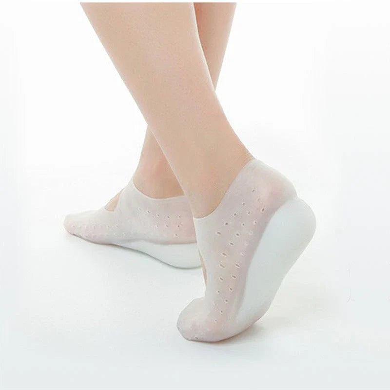 Discreet silicone heel height booster insoles in various colours and sizes for men and women