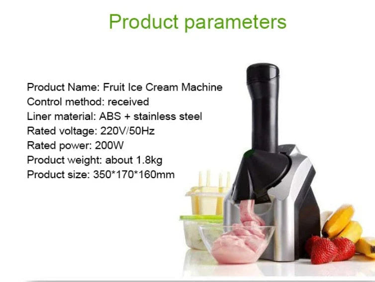 Homeenjoy UK Delightful Home Ice Cream Maker - Whip Up Creamy Treats Effortlessly