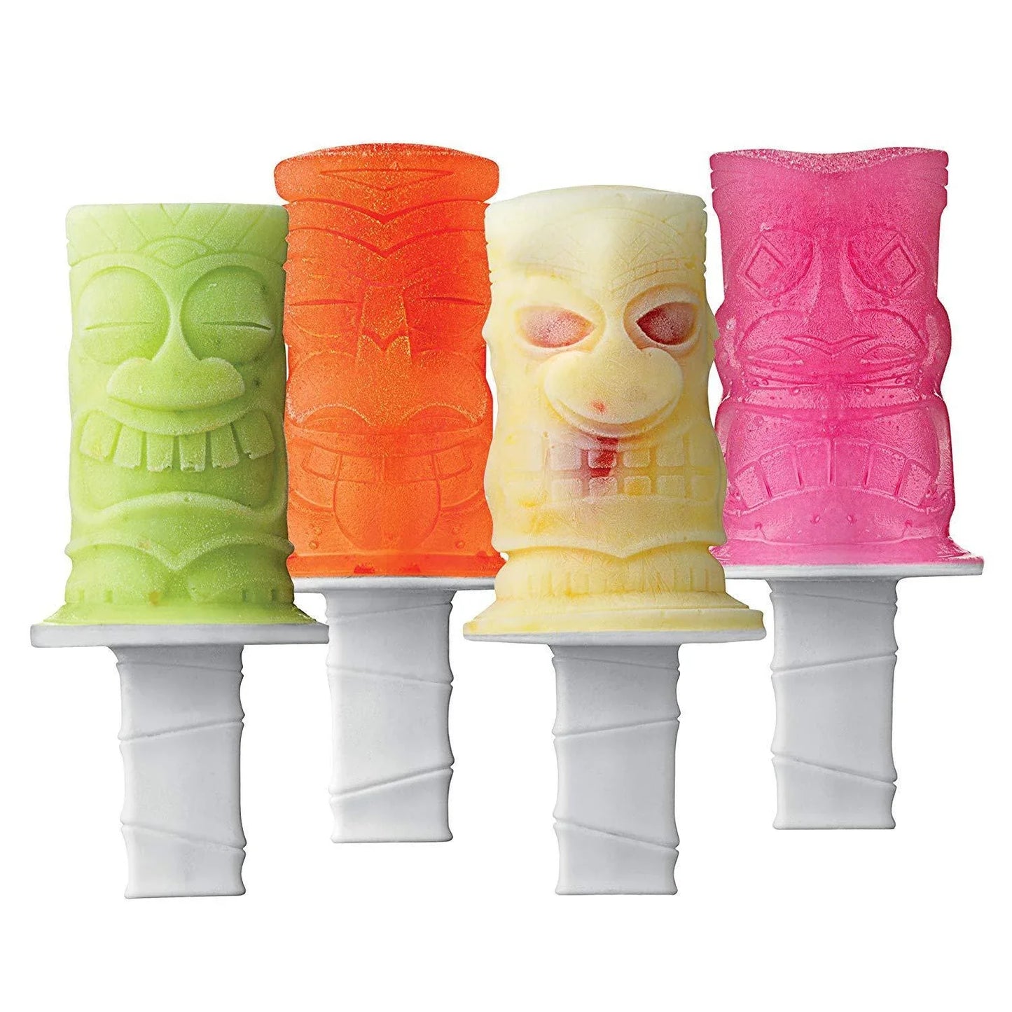 Spooktacular silicone zombie popsicle mold with unique skull and skeleton designs for making creepy-cool frozen treats
