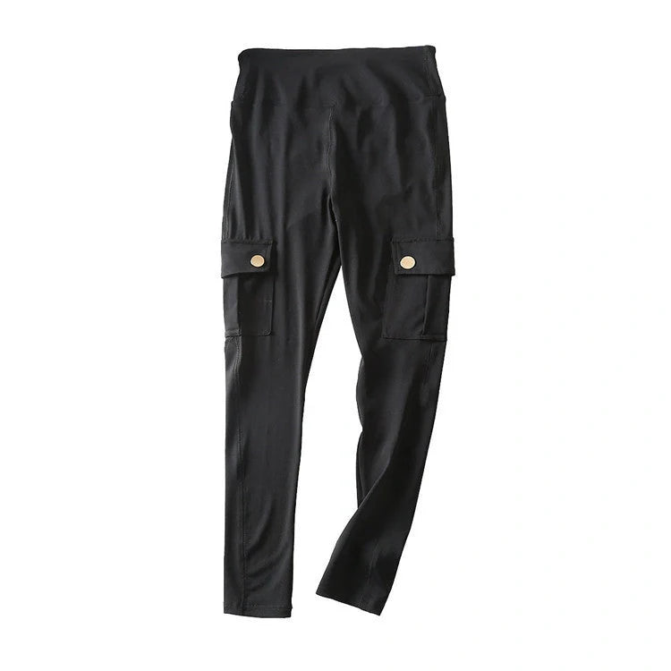 Slim fit high-elastic cotton gym pants in various colours