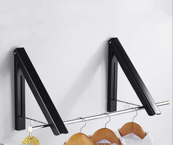 Foldable Aluminum Alloy Wall Hanger with Sturdy Triangle-Shaped Design and Rust-Resistant Finish