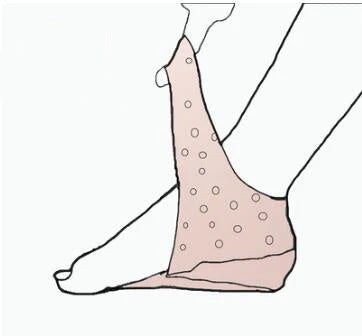 Discreet silicone heel height booster insoles in various colours and sizes for men and women