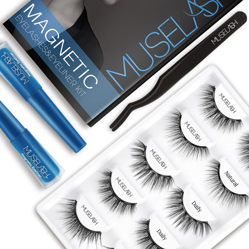 Homeenjoy_UK Magnetic False Eyelash Set with Liquid Eyeliner