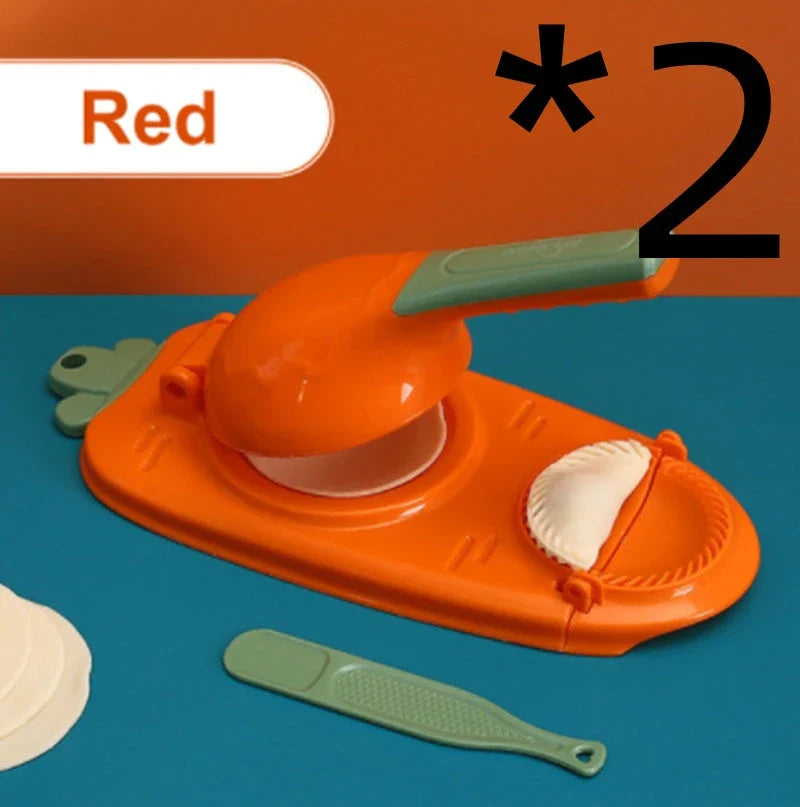 Ergonomic dumpling press tool made of food-grade plastic for easy and convenient homemade dumplings
