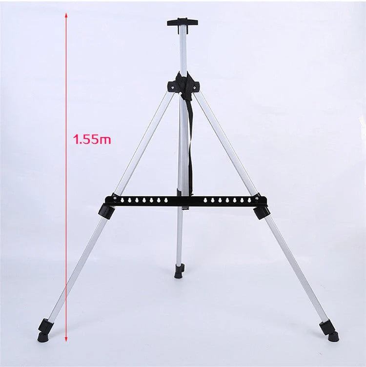 Adjustable aluminium alloy painting stand with carrying bag for artists