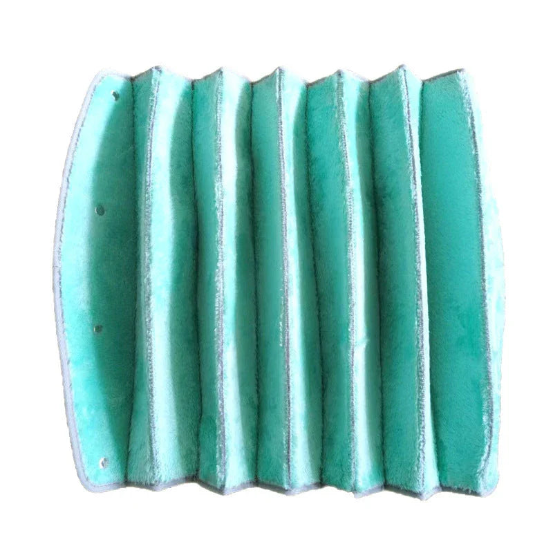 Cozy Cave: Versatile Foldable Cat Tunnel Toy in Green, Grey, Blue, and Red Colors
