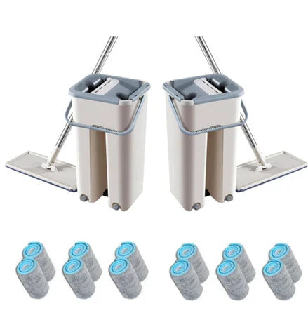 Versatile wooden floor mop with 360-degree design, microfiber head, and high-strength materials for effortless cleaning