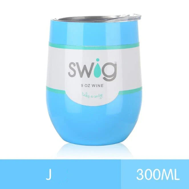 Premium 9 oz stainless steel insulated tumbler with secure lid, available in multiple vibrant colors