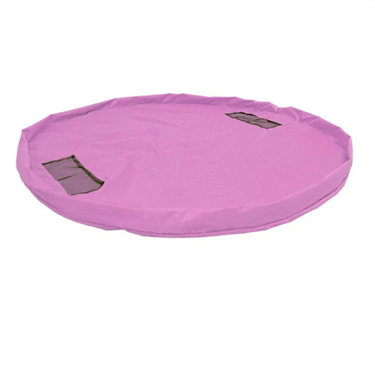 Durable and waterproof toy storage bags in various colors, perfect for travel, picnics, and everyday use.