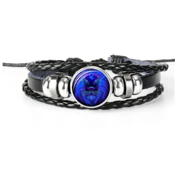 Zodiac Constellation Bracelet in Braided Design for Men, Women, and Kids