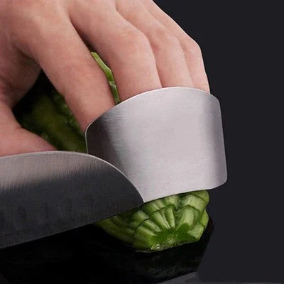 Stainless Steel Finger Guard - A versatile kitchen tool that protects fingers during chopping, slicing, and dicing tasks