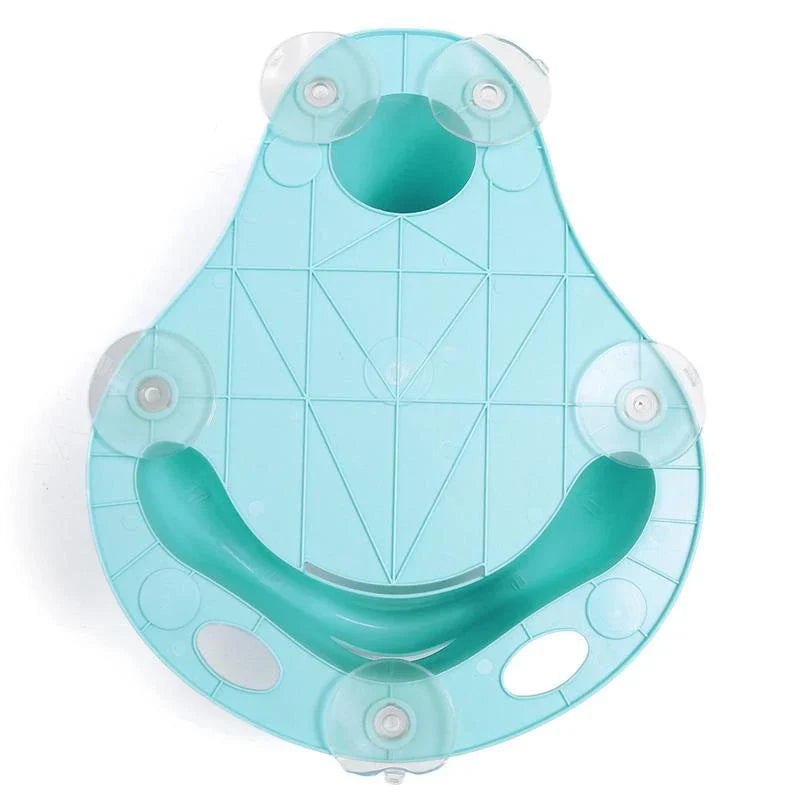Slip-resistant baby bath chair with suction cups for safe and secure bathing