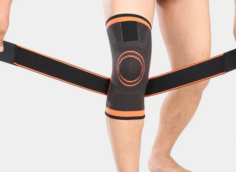 Durable and flexible sports knee pads with adjustable straps for comfortable, safe workouts