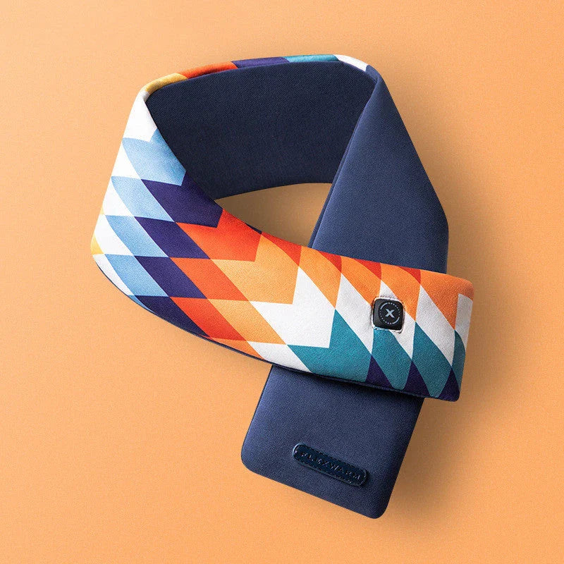 Cozy Heated Scarf with Graphene and DuPont Cotton Construction, Hands-Free Heating, and Adjustable Temperature Settings